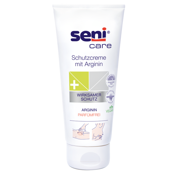 NEU: Seni Care Hautschutzcreme gegen Entzündungen mit Arginin für sensible Haut - 200ml