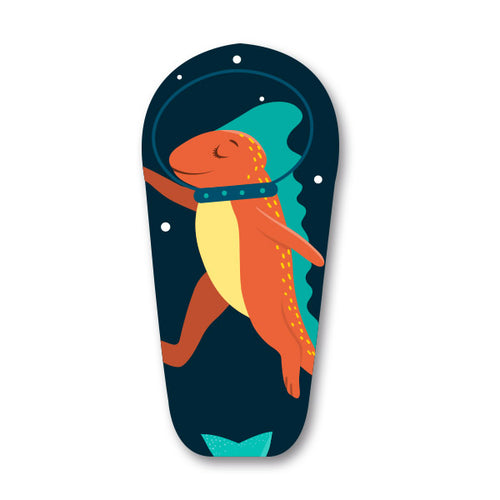 Autocollant Dexcom G6 « Dino Orange »