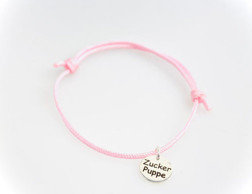 Bracelet en argent 925 « SUGAR DOLL » rose