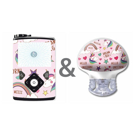 Ensemble d'autocollants Medtronic Minimed « Licorne-Dream-Big »