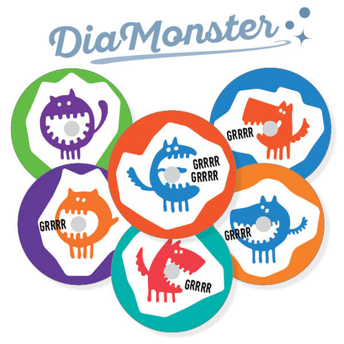 Pack de 6 autocollants Freestyle Libre « Dia Monster »