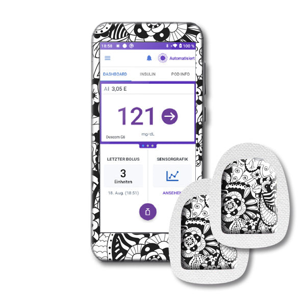 Lesegerät Sticker Omnipod 5 Conrtoller + 2 passende Podsticker