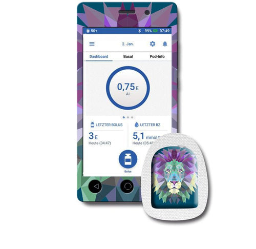 Omnipod PDM + Controller Sticker