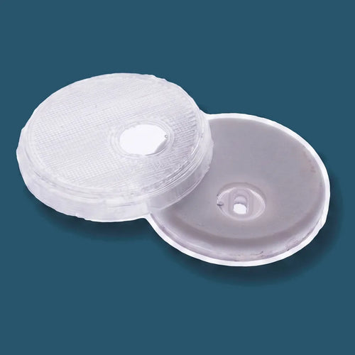 Protective cap between sensor + tape