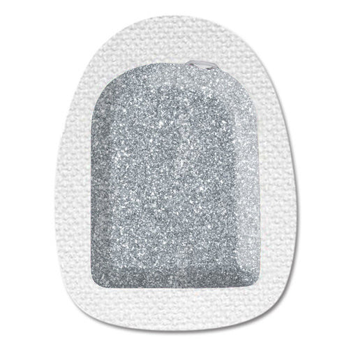 Omnipod Sticker "Glitter Silver"