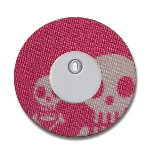 SCHMUCK Tape Ring Sweet Skulls PINK (z.B. Libre 3)