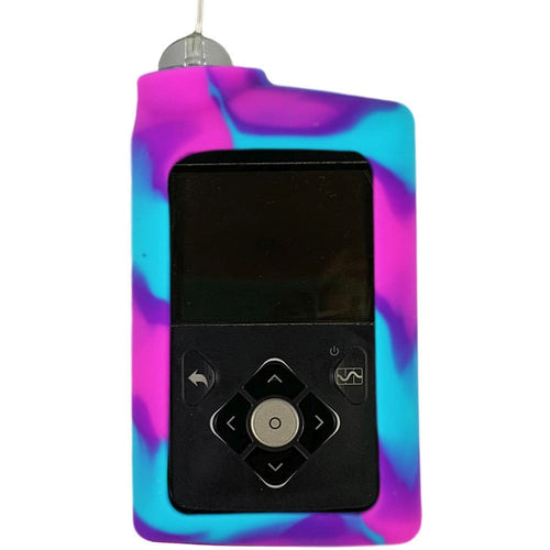 Étui en silicone MEDTRONIC rose/turquoise