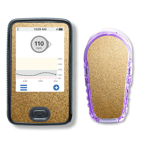 Dexcom G6 Sticker Set "Glitzer Gold"