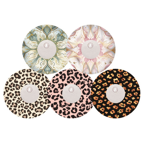 5x Design Tape + Sticker ''Elegant Mandala'' – Freestyle Libre 3