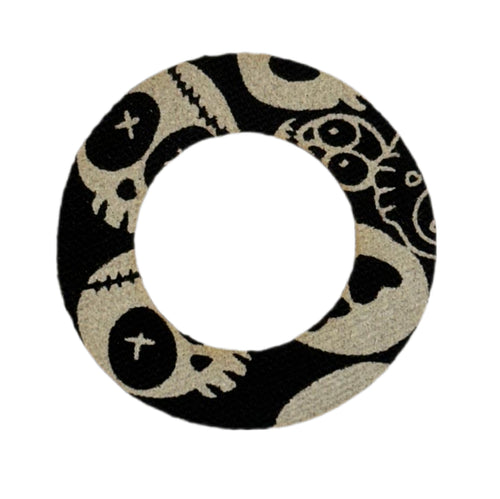 SCHMUCK Tape Ring Halloween Totenköpfe (passend z.B. Pumpenkatheter + Dexcom G7 + Libre 1-2)