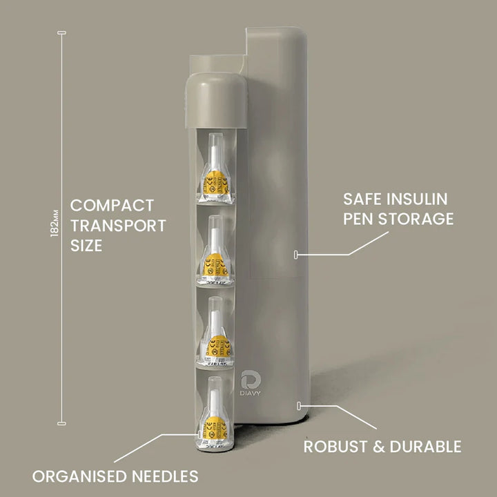 DIAVY Insulin-Pen und Nadel Etui TÜRKIS