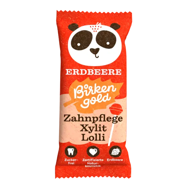 Xylit Lolli Erdbeere 6 g ohne BE