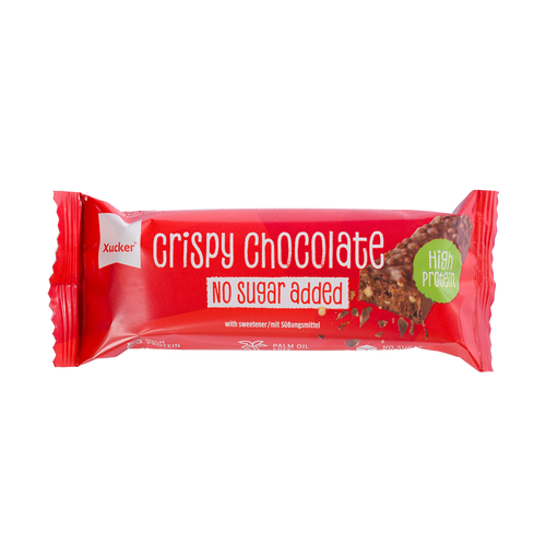Crispy Chocolate Proteinriegel - OHNE Zucker - nur 5g anrechenb. KH/Riegel