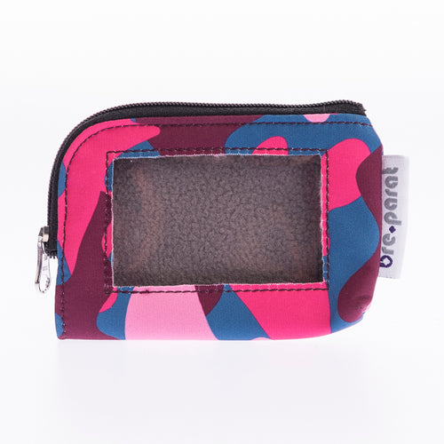 Sac à pompe camouflage rose avec fenêtre