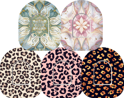 5x Design Tape + Sticker ''Elegant Mandala'' - Omnipod