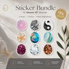 Dexcom G7 Sticker 9-pack Value Set: Glitter, Ocean & Spirit