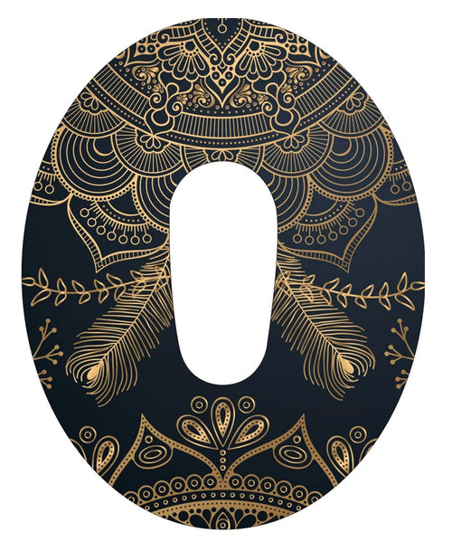BIJOUX Ruban Mandala Doré (taille adaptée au Dexcom G6)