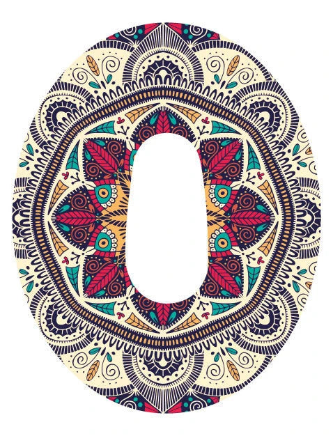 JEWELRY Tape Mandala colorful (size fits Dexcom G6)