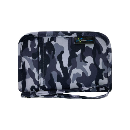 Diabetes Zubehörtasche "Grey Camo"