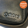 Diabetes Zubehörtasche diabag ''ONE plus'' Rindnappa Leder Schwarz LOGO