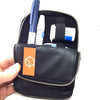 Diabetes Zubehörtasche diabag ''ONE plus'' Rindnappa Leder Schwarz Offen