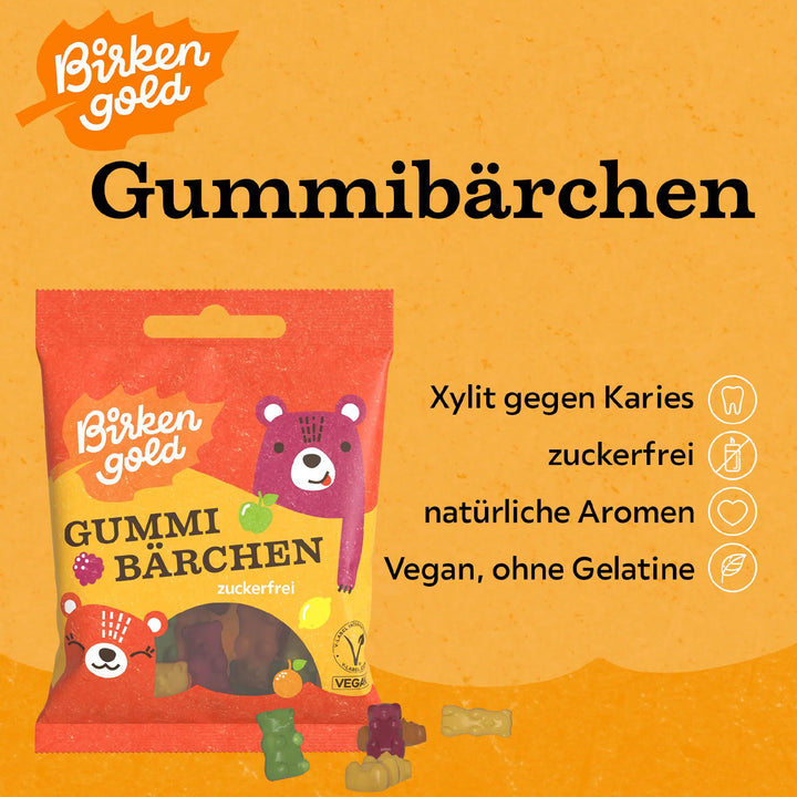 NEW!!! Vegan gummy bears (without sugar, without qualifying carbohydrates/ BE) 50g