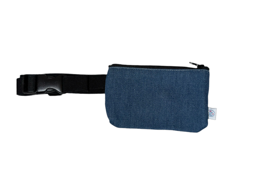 Insulinpumpentasche JEANS BLAU mit flexiblem Gurt