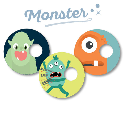 Freestyle Libre 3 Sticker Set "Monster"