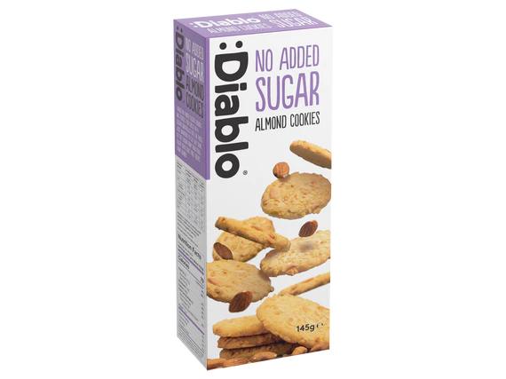 Diablo zuckerfreie Mandelkekse (145 g) nur 5 g anrechenb.KH/Cookie