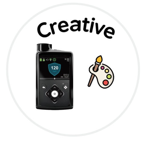 Medtronic Minimed Sticker “CREATIVE”
