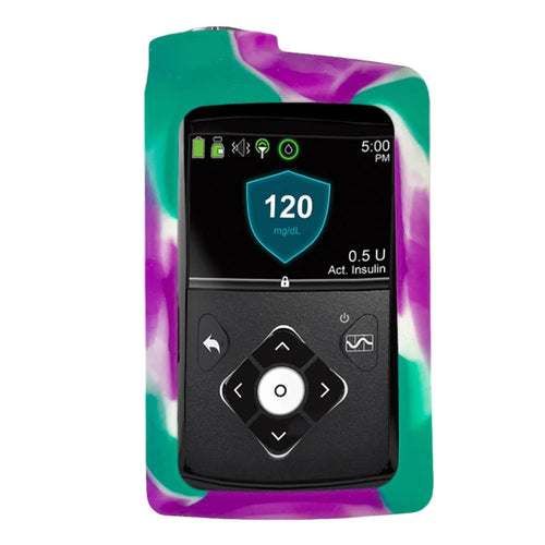 Étui en silicone MEDTRONIC violet turquoise