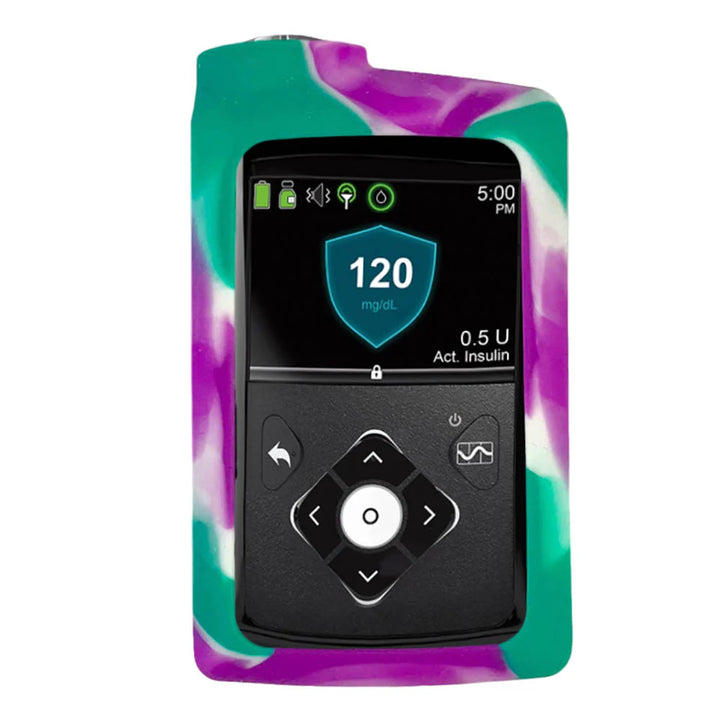 Étui en silicone MEDTRONIC violet turquoise