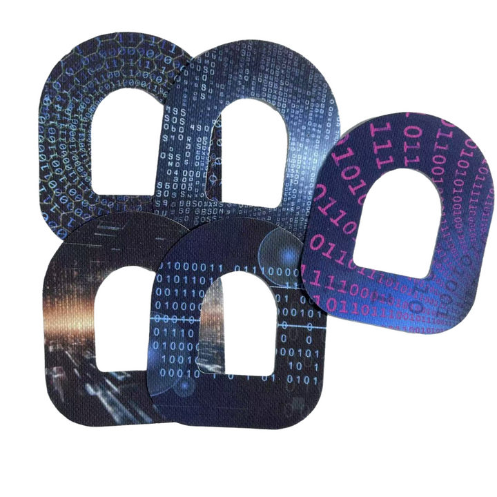 5x Design Tape BINARY - Omnipod