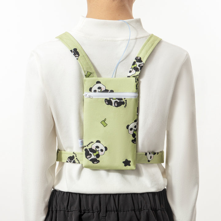 NEU: Insulinpumpenrucksack für Kinder mit Platz für CGM Reader/Handy ''Panda''