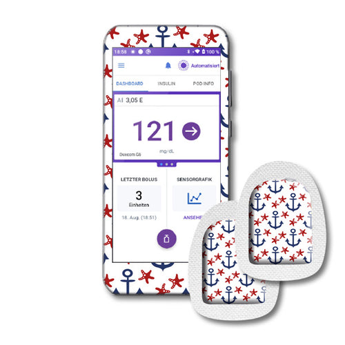 Omnipod 5 Controller Sticker Set "Anker"
