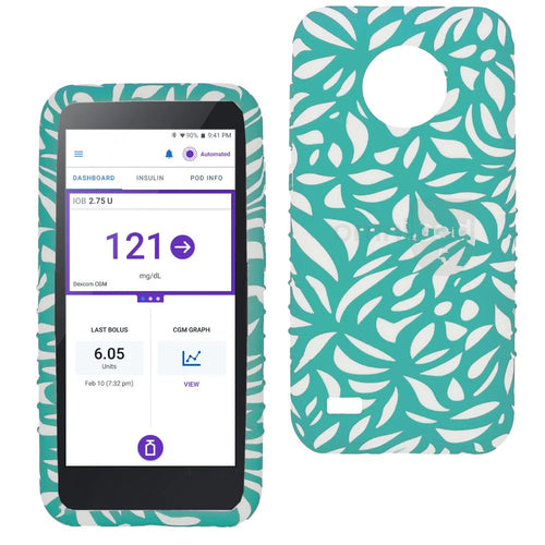 Omnipod® 5 Silicone Case with Camera Cutout - Teal White