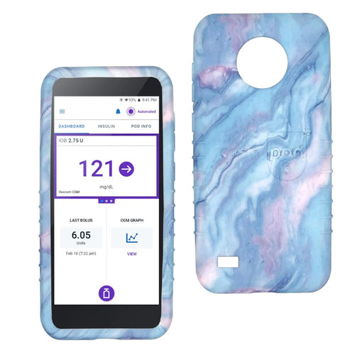Omnipod 5 Silicone Case SOFT Glitter Purple