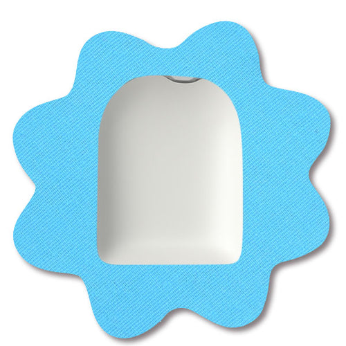 SCHMUCK Tape Blume Blau (Omnipod 5 + DASH)