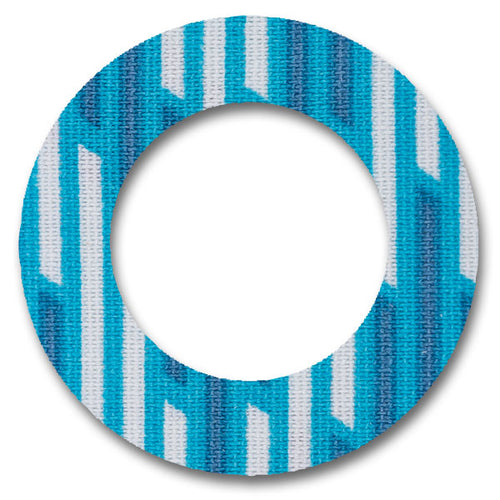 BIJOUX Bague Ruban Rayures Bleues