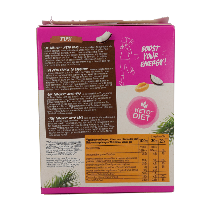 Damhert Protein Riegel für Ketogene Ernährung 
