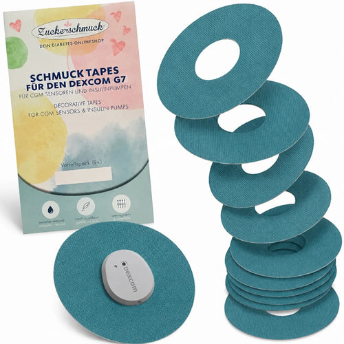 Value Pack 10+1 free JEWELRY Tape Blue (Size suitable for Dexcom G7)