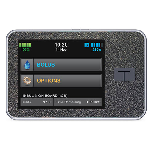 Autocollant Tandem t:slim « Glitter Black »