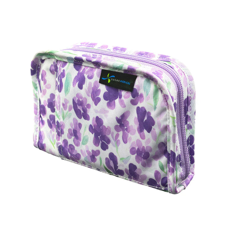 Diabetes Zubehörtasche "Tessa Purple Floral"