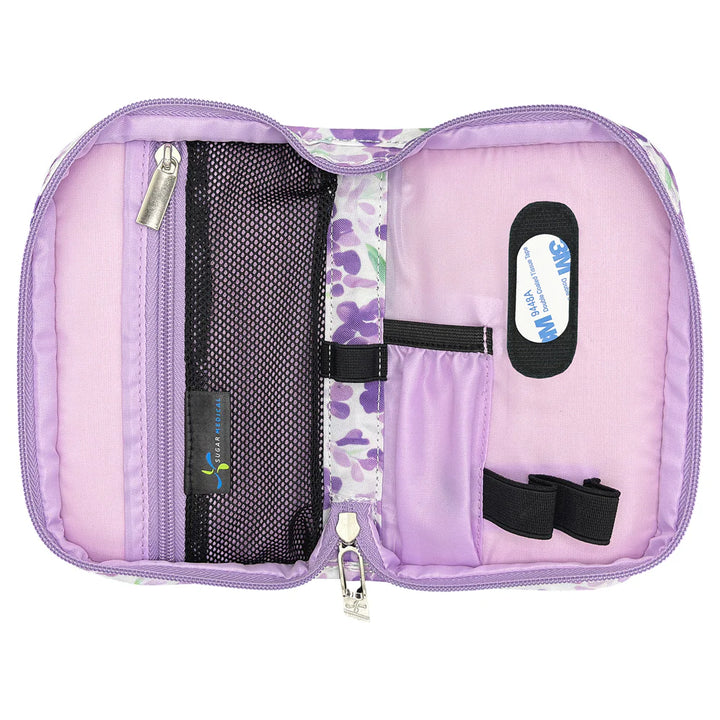 Diabetes Zubehörtasche "Tessa Purple Floral"