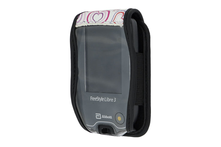 Dexcom reader case G7, "Black" leather vegan