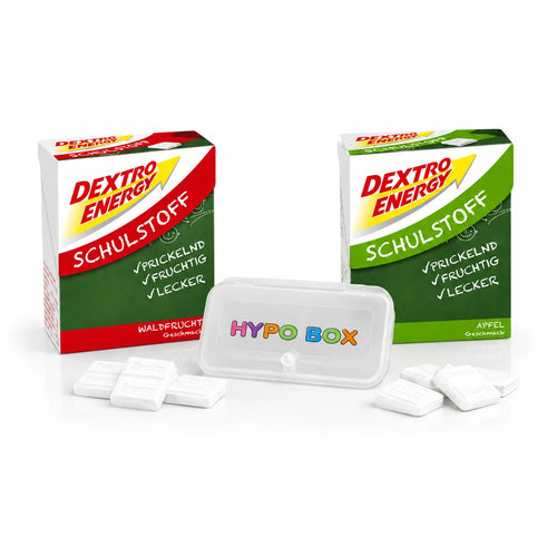 Dextrose box for on the go, Hypo Set 1: HYPO BOX with Dextro Energy