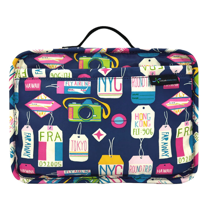 Sac de voyage pour diabétique avec sangle de bagage « VACA ALL DAY »
