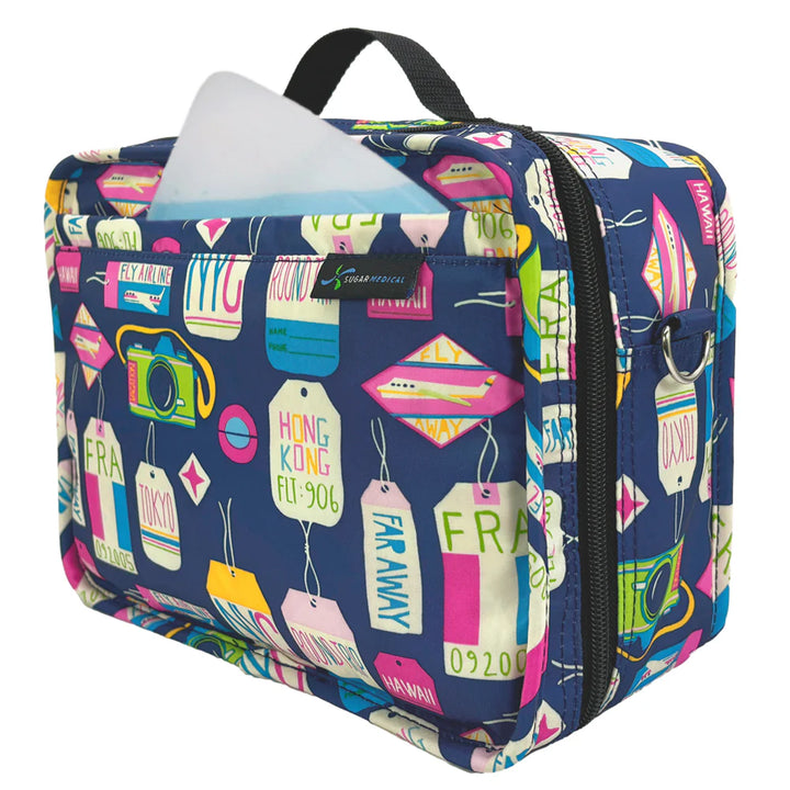 Sac de voyage pour diabétique avec sangle de bagage « VACA ALL DAY »