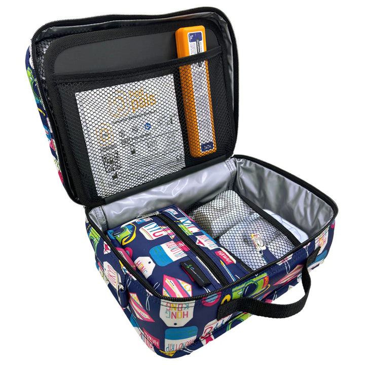 Sac de voyage pour diabétique avec sangle de bagage « VACA ALL DAY »