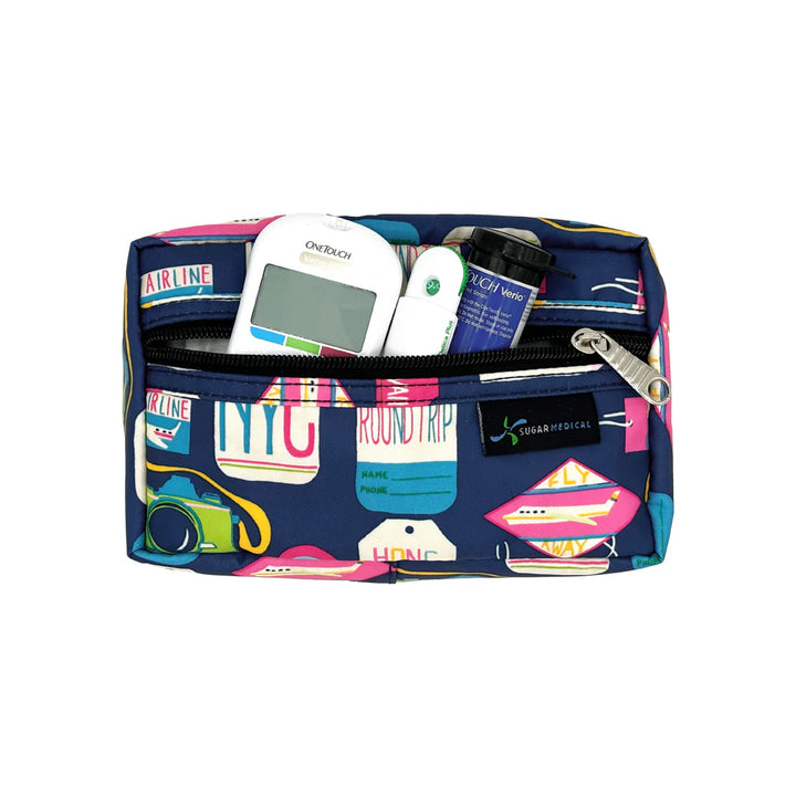 Sac de voyage pour diabétique avec sangle de bagage « VACA ALL DAY »